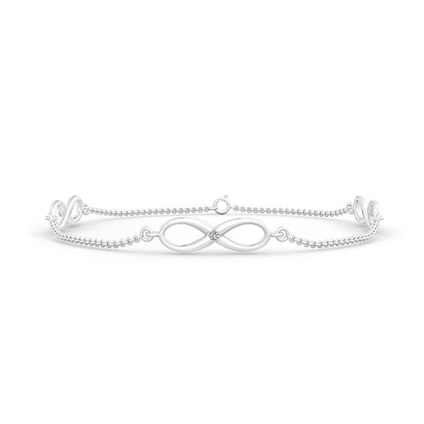 Classic Infinity Station Bracelet with Gypsy Diamonds