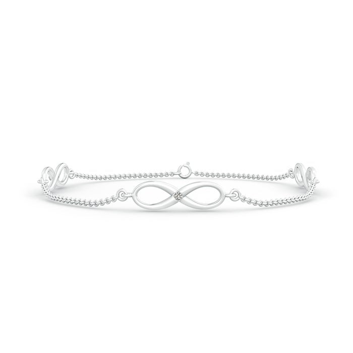 Classic Infinity Station Bracelet with Gypsy Diamonds
