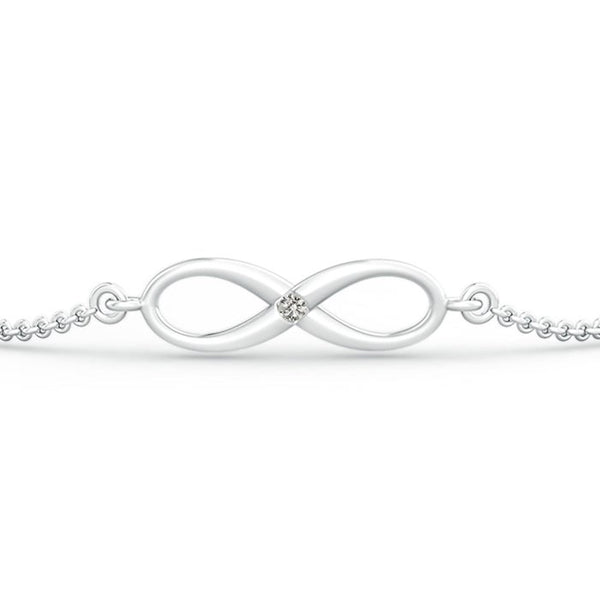 Classic Infinity Station Bracelet with Gypsy Diamonds