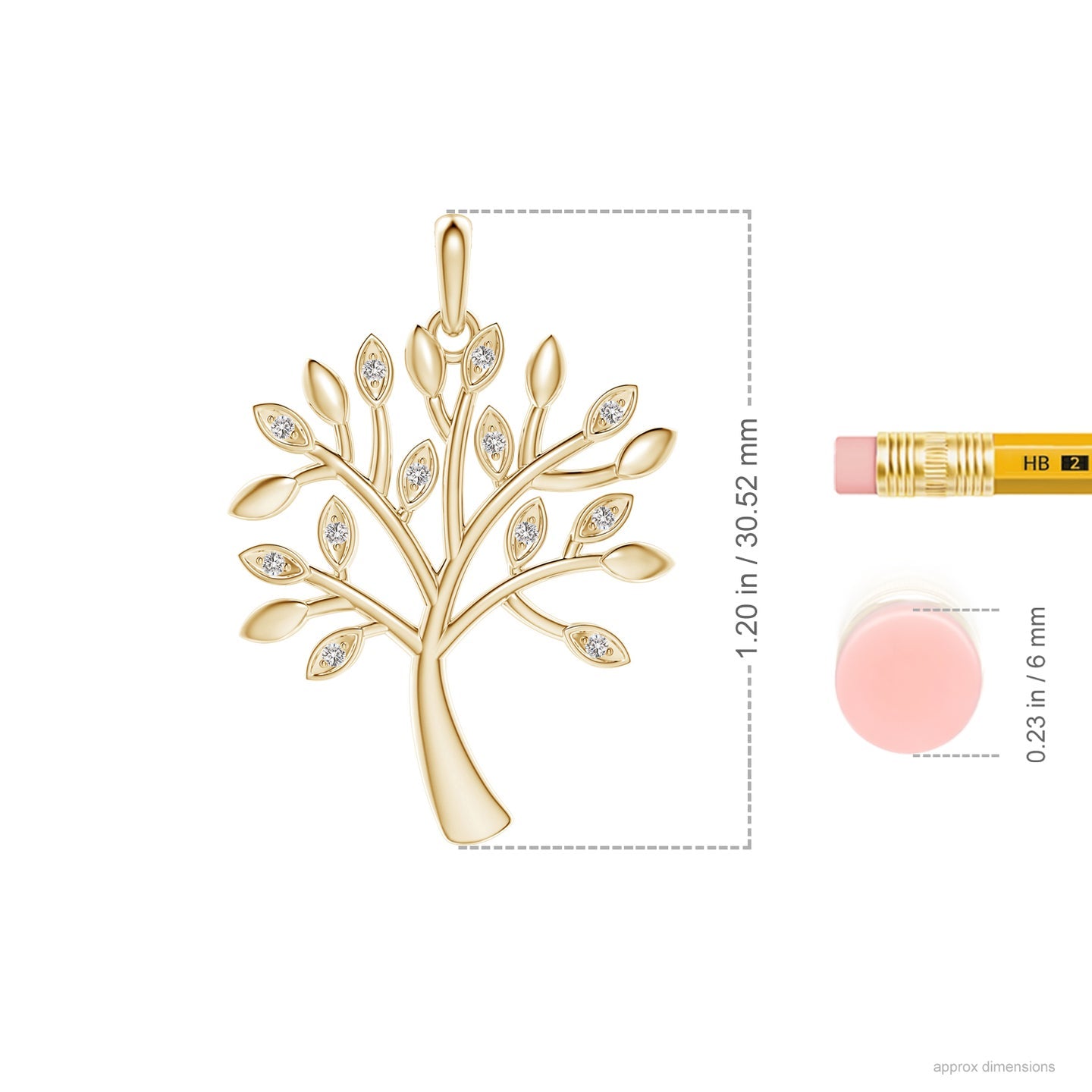 Tree Of Life Diamond Pendant