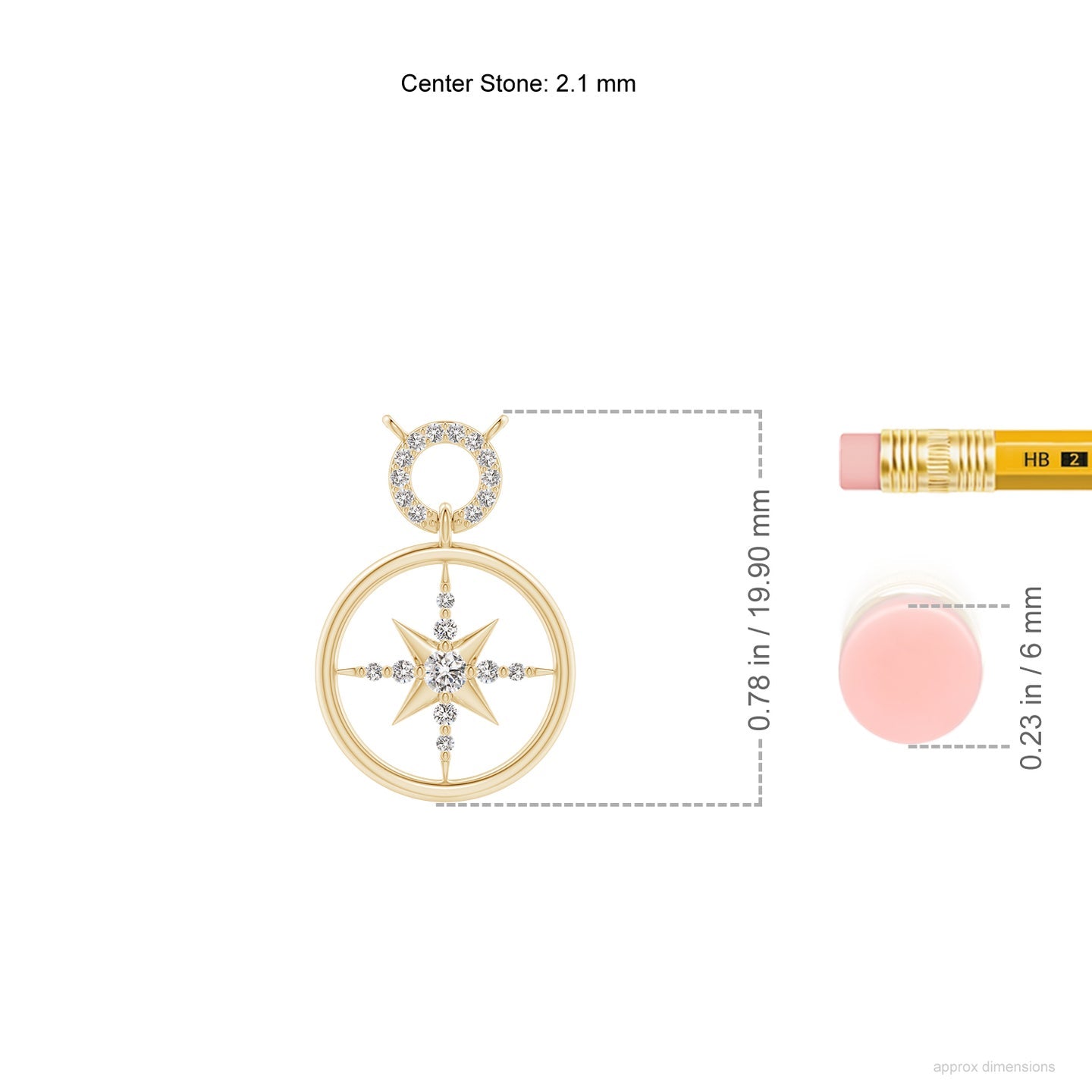 Diamond Compass Pendant