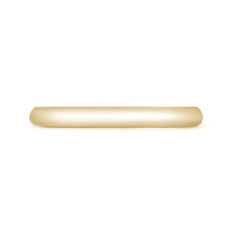 High Polished Plain Dome Wedding Band for Her