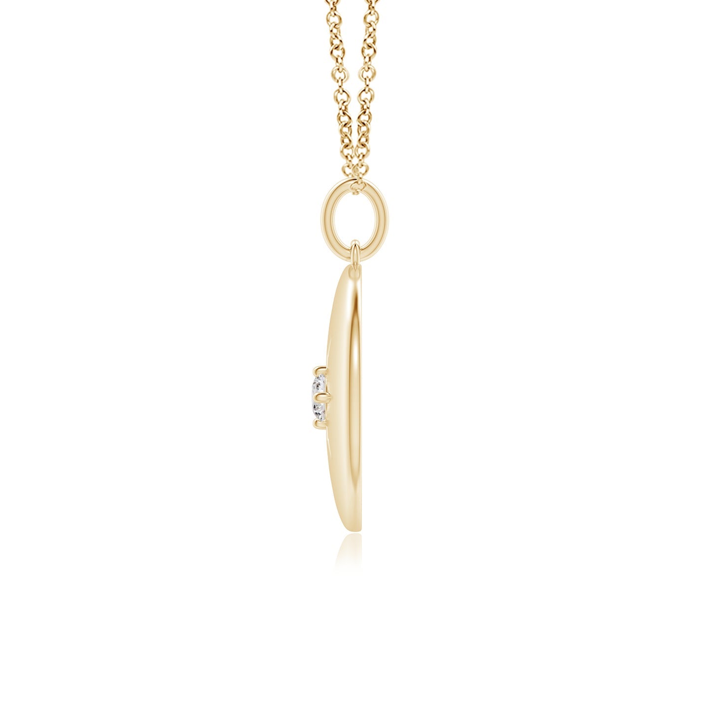 North Star Diamond Disc Pendant