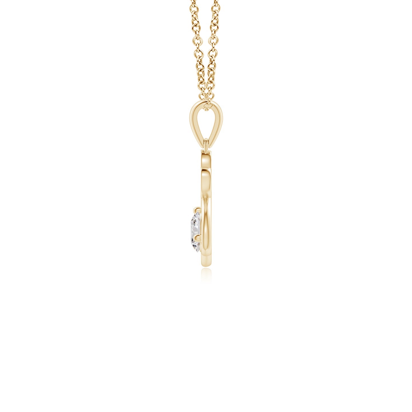 Diamond Paw Print Pendant