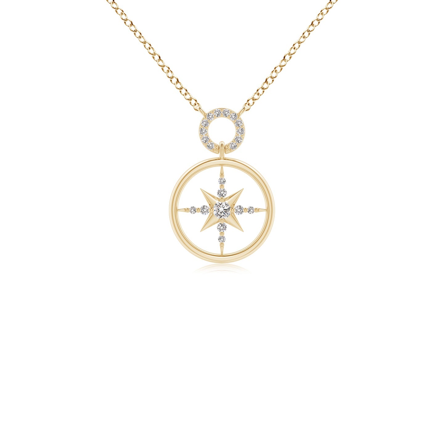 Diamond Compass Pendant