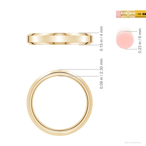 Men’S Beveled Edge Band