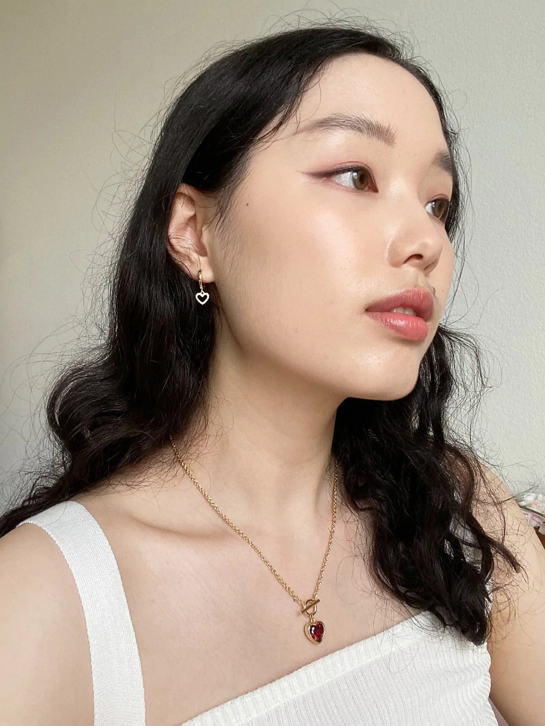 14K Solid Gold NINA HEART