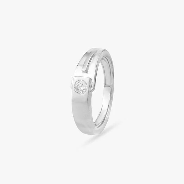 Modern Minimalist Diamond Ring For Men