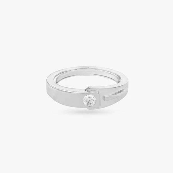 Modern Minimalist Diamond Ring For Men