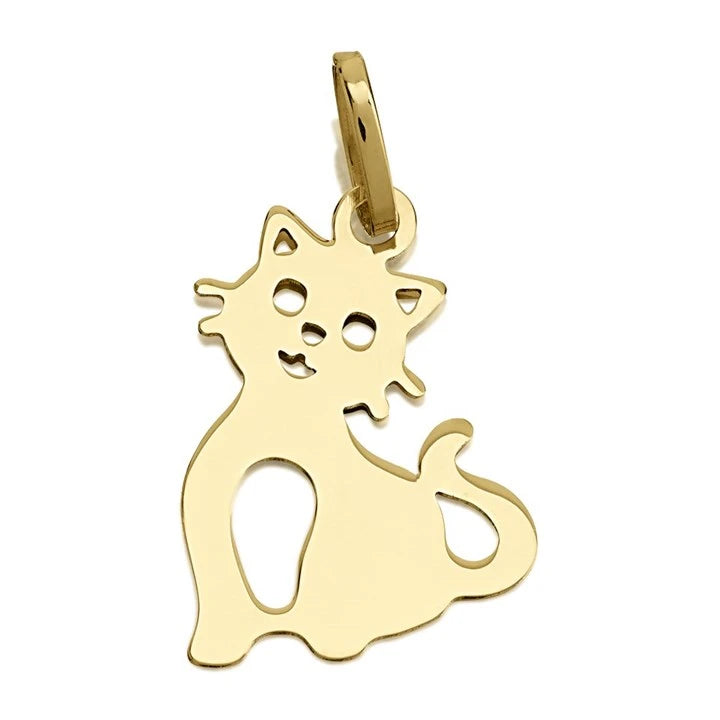 9ct Gold Cat Charm