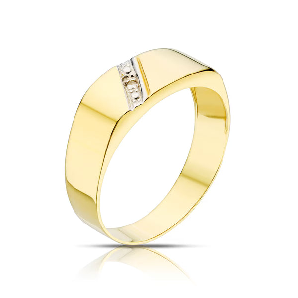 Engagement Ring 9ct Yellow Gold & Polished Diamond Ring | H.Samuel