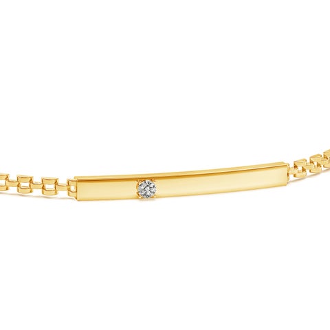 Solitaire Natural Diamond Bar Rakhi